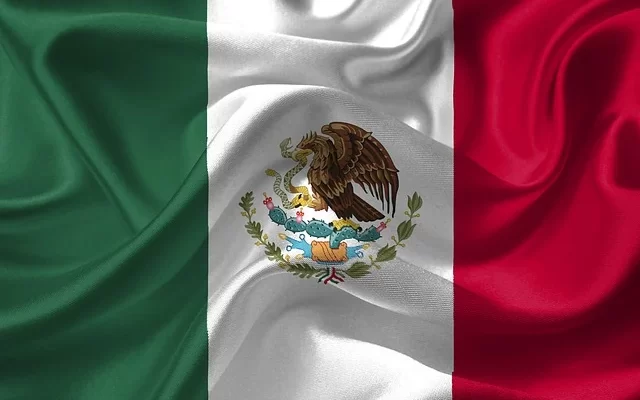 Ilustración de bandera mexicana